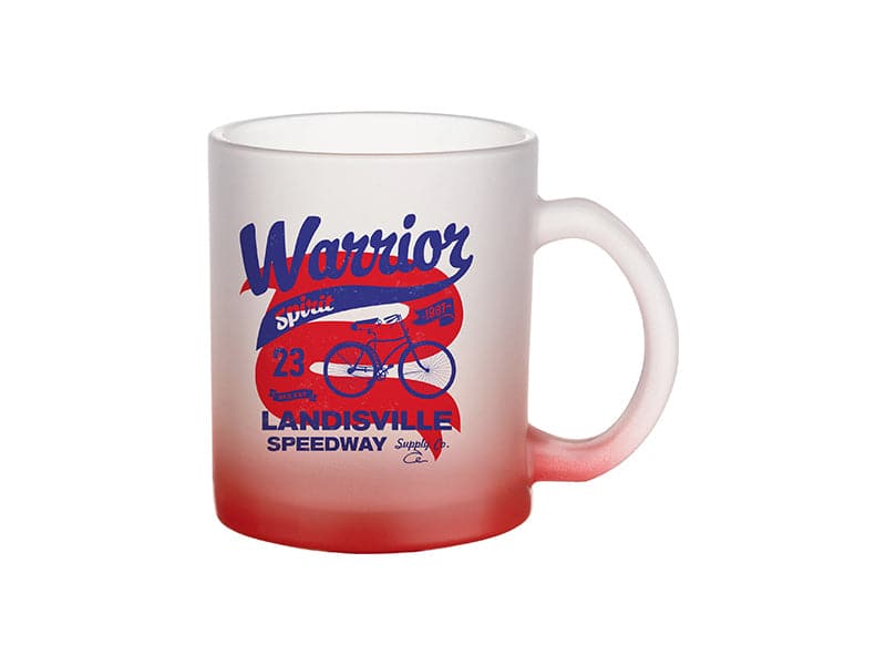 Pearl Coating™ 11oz Sublimation Frosted Gradient Glass Mug - Case of 36 - Joto Imaging Supplies US
